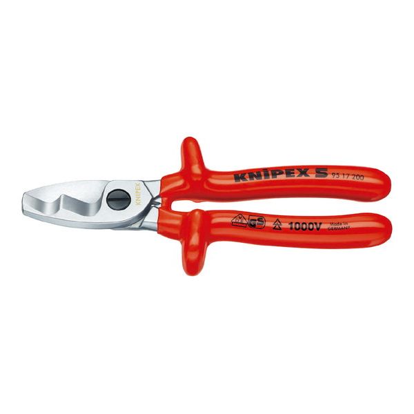 KNIPEX(クニペックス) 9517-200 絶縁ケーブルカッター 1000V【送料無料】(代引不可)|リコメン堂ホームライフ館