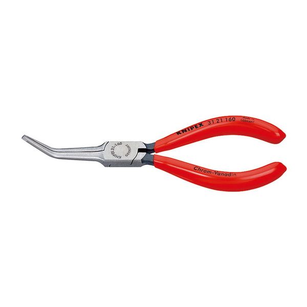KNIPEX(クニペックス) 3121-160 45?先曲ニードルノーズプライヤー (SB)【送料無料】(代引不可)