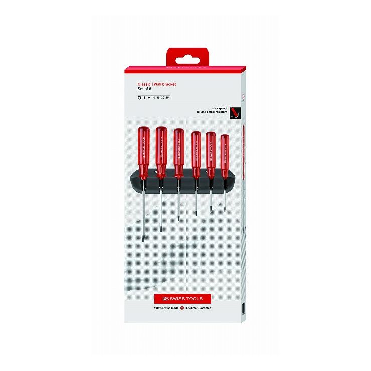 PB SWISS TOOLS ピービ―スイスツールズ 6本組 ヘクスローブドライバーセット ホルダー付 ペーパーBOX入 440CBB(代引不可)【送料無料】