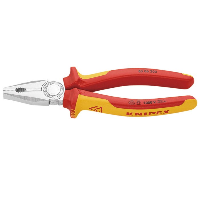 KNIPEX(クニペックス) 0306-200 絶縁ペンチ 1000V (SB)(代引不可)【送料無料】
