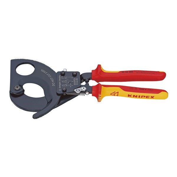 KNIPEX(クニペックス) 9536-280 絶縁ケーブルカッター 1000V(ラチェット式【送料無料】(代引不可)