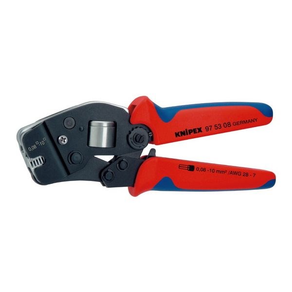 KNIPEX(クニペックス) 9753-08 ワイヤーエンドスリーブ圧着ペンチ (SB)【送料無料】(代引不可)