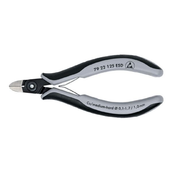 KNIPEX(クニペックス) 7922-125ESD 電子工学ニッパー【貨物輸送無料】(代引不可)