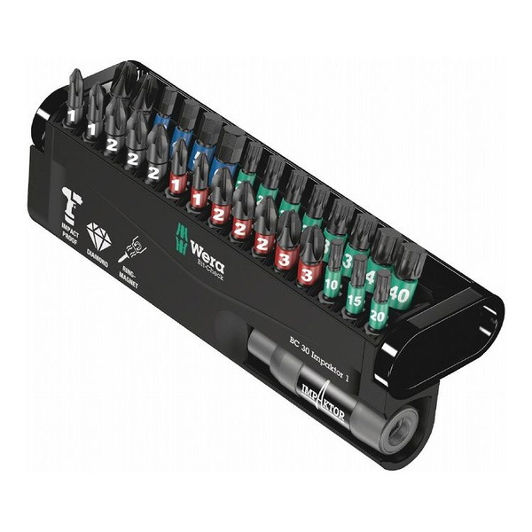 WERA ベラ インパクトドライバー用 30本組ドライバービットセット 057690(代引不可)【送料無料】