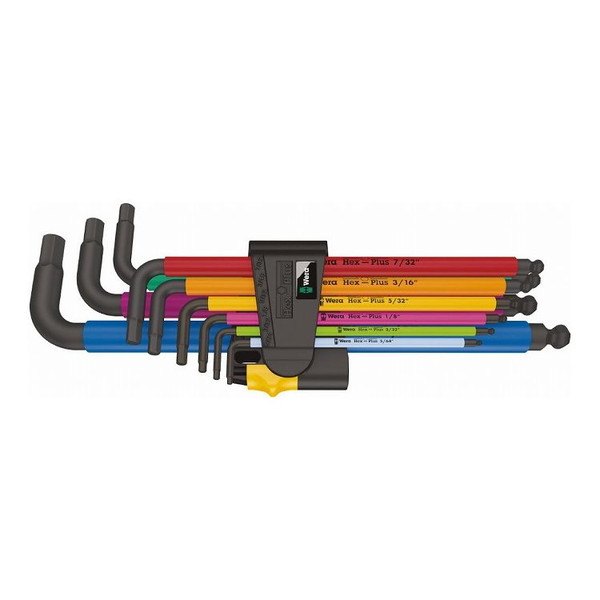 WERA ベラ ボールヘックスプラスL型レンチ 10本組セット レーザー仕上げ 022640(代引不可)【送料無料】
