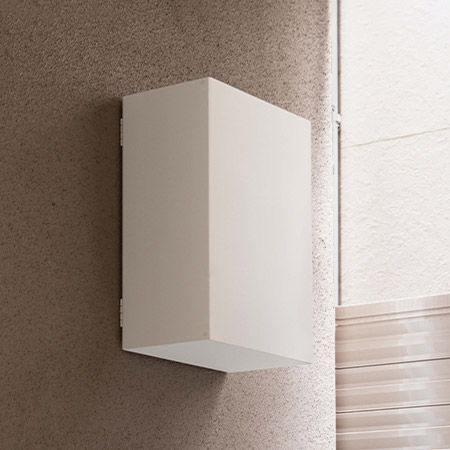 森田アルミ工業 電気メーターカバー BAKO バコ ホワイト DMC46-WH 電気メーター カバー シンプル(代引不可)【送料無料】