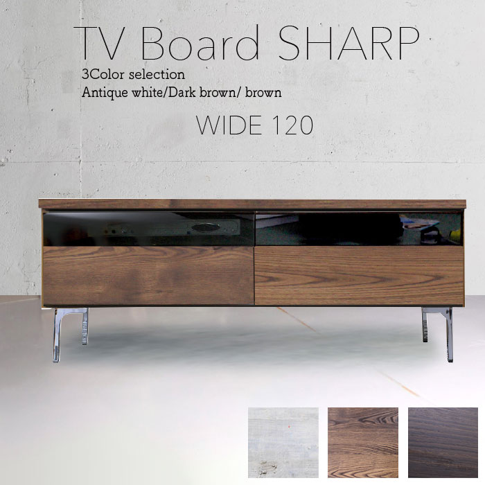 テレビ台 テレビボード 幅120 国産 完成品 木製 ローボード リビング収納 アイアン 日本製 スリムタイプ(代引不可)【送料無料】｜リコメン堂ホームライフ館 17,452円