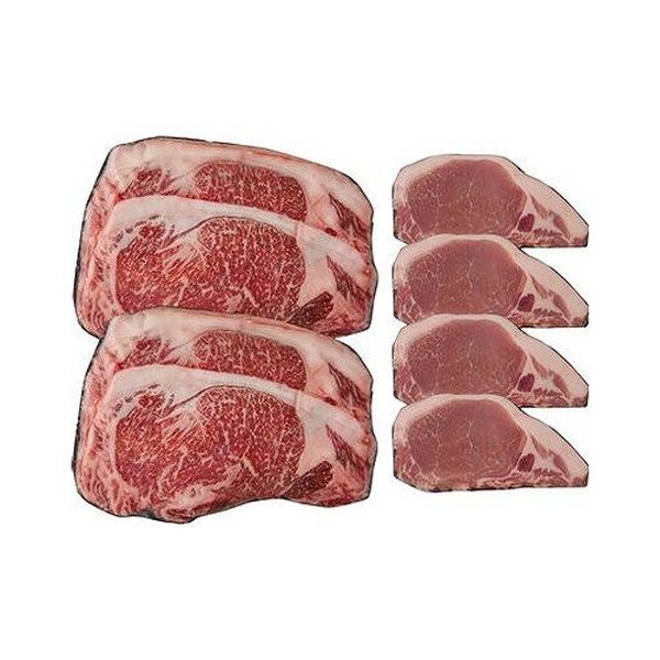 北海道産 黒毛和牛とハーブ豚食べ比べ ギフト 産直 ご当地グルメ 熨斗 贈り物 新生活 お祝い お取り寄せ のし対応 (代引不可)【送料無料】