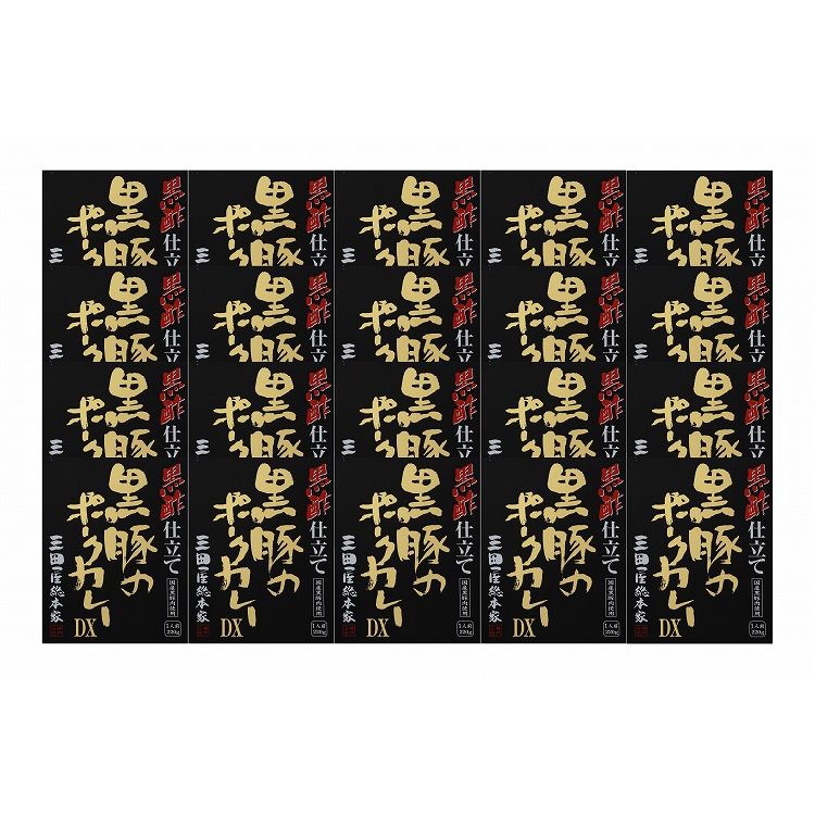 お中元 「三田屋総本家」 黒酢仕立て黒豚のポークカレーDX 20食 ギフト 産直 ご当地グルメ 熨斗 贈り物 のし対応 (代引不可)【送料無料】｜リコメン堂ホームライフ館