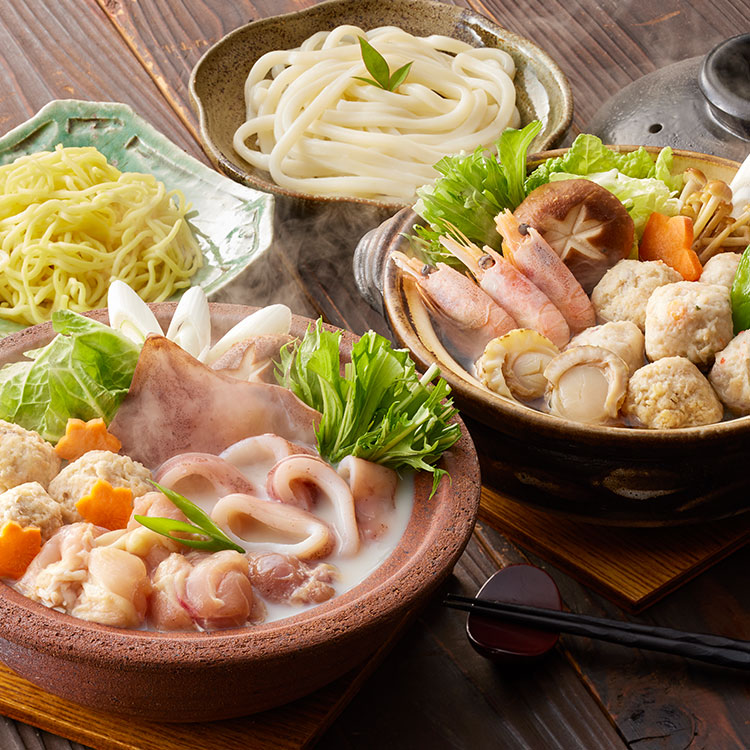 鶏白湯鍋&海鮮つみれ鍋 食べ比べセット 鍋セット ギフト 産直 ご当地グルメ 熨斗 贈り物 新生活 お祝い お取り寄せ のし対応 (代引不可)【送料無料】