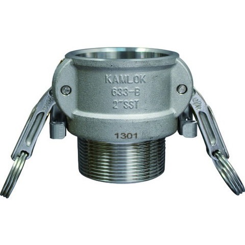 トヨックス 633-BBL カムロック ツインロックタイプカプラー オネジ ステンレス 1/2インチ SST 633BBL12SST(代引不可)【送料無料】