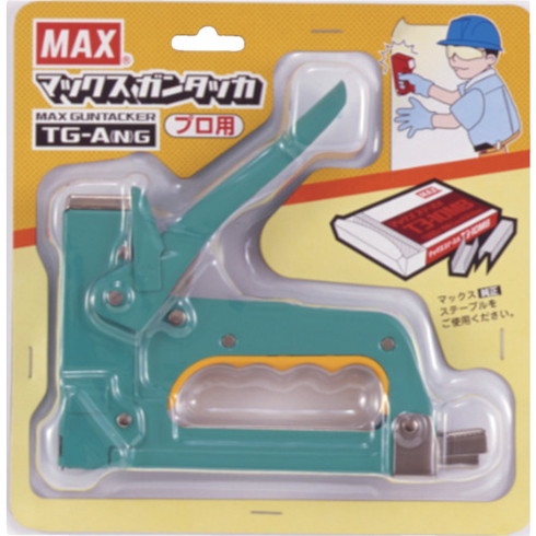 MAX ガンタッカ TG-A(N) グリーン MAX TGANG 工事 照明用品 土木作業 大工用品 釘打機(代引不可)【送料無料】