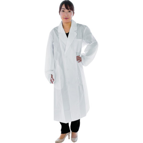 TRUSCO 研究用白衣 袖口ヒモ入 女子ダブル S TRUSCO WLCWDS 研究用品 クリーンルーム関連用品 ウェア 白衣(代引不可)【送料無料】