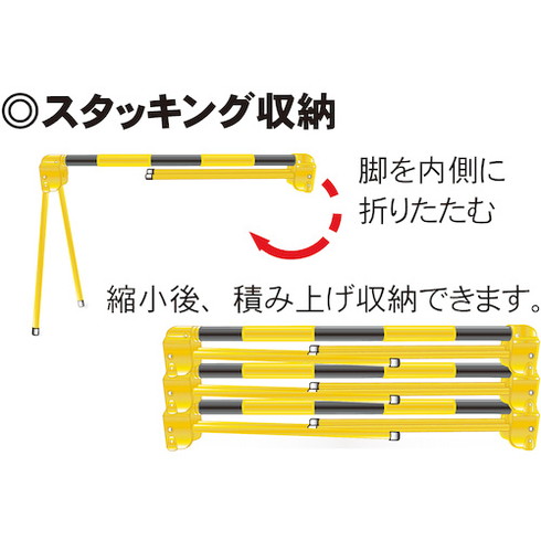 ミツギロン スライドプラバー黄黒 SF-81-T ミツギロン SF81T 安全用品 安全用品 安全柵(代引不可)【送料無料】