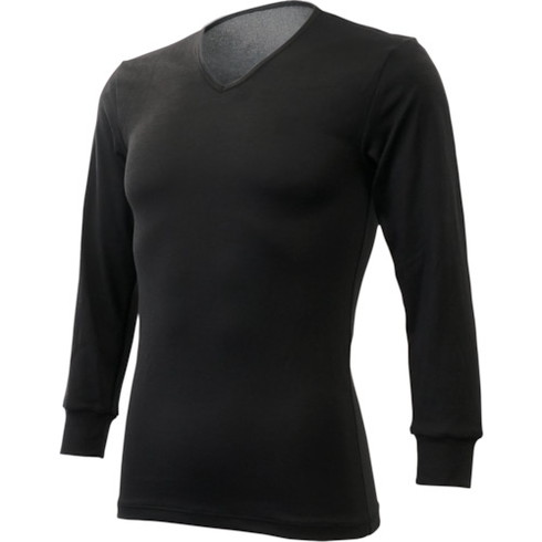 リベルタ サーモ一 Vのど首9部丈袖 メンズ/BLK(XL) リベルタ TO26100013 周囲の状況盛りかえす属具 寒さ打つ手属具 防寒着(代引不可)【貨物輸送無料】 防寒インナー-ウェア