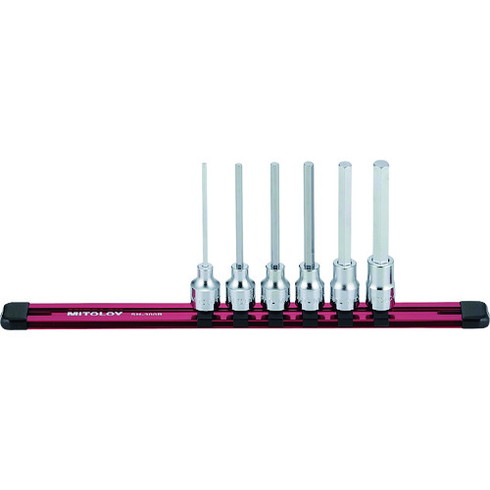 ミトロイ 3/8 ヘックスソケット ロング ホルダーセット 6コマ7点 ミトロイ HH307ML 手作業工具 ソケットレンチ ヘキサゴンソケット(代引不可)【送料無料】|リコメン堂ホームライフ館