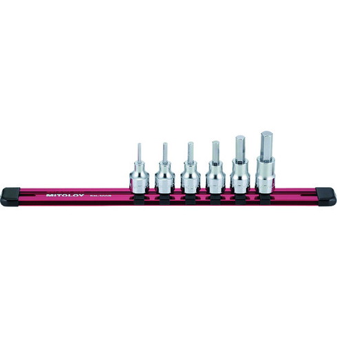 ミトロイ 3/8 ヘックスソケット ホルダーセット 6コマ7点 ミトロイ HH307M 手作業工具 ソケットレンチ ヘキサゴンソケット(代引不可)【送料無料】