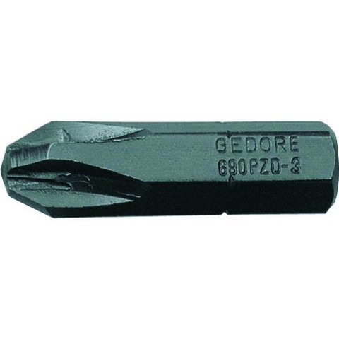 GEDORE スクリュードライバービット 690 PZD 1 4 PZ3 25mm 10本入 6553090(代引不可)