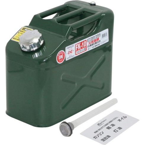 メルテック 10L縦型ガソリン携行缶 メルテック FK10 環境改善用品 防災 防犯用品 避難生活用品(代引不可)【送料無料】