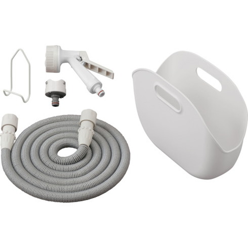 IRIS 292703 伸縮ホースポータブルセット ホワイト IRIS SHP7W 園芸用品 ホース 散水用品 散水用ホース(代引不可)【送料無料】