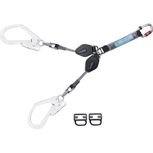 ツヨロン フルハーネス用ランヤード ダブルコルトリトラ ツヨロン THL2CR93SV21KSBK2R23BP 保護具 墜落 落下防止用品 ハーネス用ランヤード(代引不可)【送料無料】