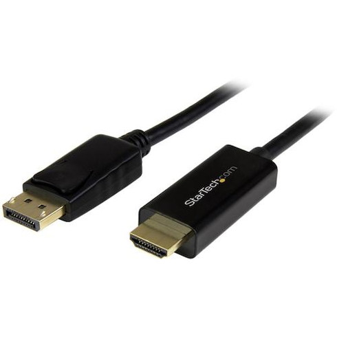 スターテック ディスプレイ変換ケーブル/DP 1.2 - HDMI 1.4/2m/4K30Hz/BK スターテック DP2HDMM2MB オフィス 住設用品 OA用品 ケーブル(代引不可)【送料無料】