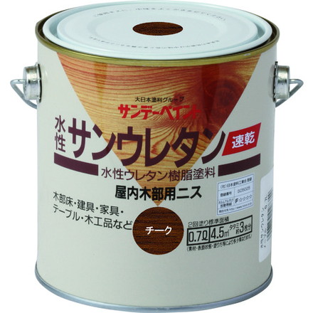 サンデーペイント 速乾水性サンウレタン トウメイツヤ消シ 700M サンデーペイント 工事 照明用品 塗装 内装用品 塗料(代引不可)【送料無料】