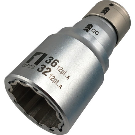 MUSTTOOL QCソケット ダブル 32×36 12角 IM-4W3236O-12K イチネンアクセス ツール事業部 手作業工具 ソケットレンチ インパクト用ソケット(代引不可)【送料無料】