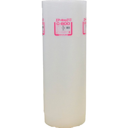 ミナ 気泡緩衝材 エアーキャップ ロール品MP401S統合品番 ♯C800 4mm×1200mm×42m 酒井化学工業 梱包用品 梱包結束用品 緩衝材(代引不可)