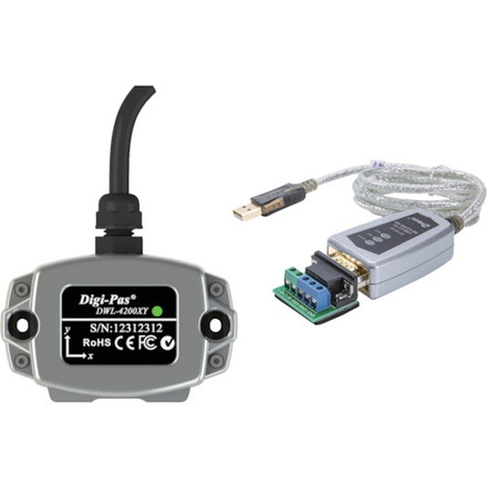 ジェーエスビ Digi-pas DWL4200XY Pro-Version 高性能2軸デジタル傾斜センサー ±0.02° JSB TECH社 測定 計測用品 測量用品 勾配計(代引不可)【送料無料】