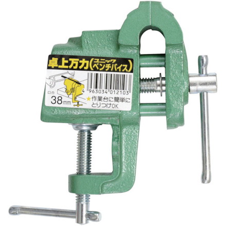 ミツトモ 卓上バイス 38mm イチネンアクセス ツール事業部 手作業工具 クランプ バイス バイス(代引不可)【送料無料】