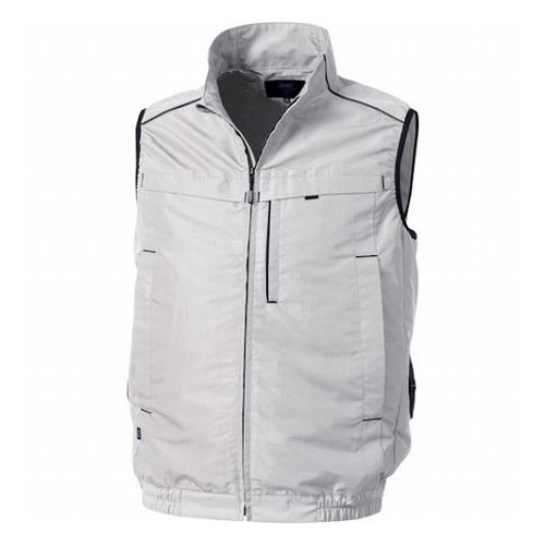 空調服 空調服 ベスト(横ファン) シルバー 3L KU92320K30S5 環境改善用品 暑さ対策用品 冷却衣服(代引不可)【送料無料】