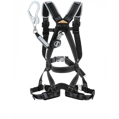 トーヨーセフティ フルハーネス型巻取式(ロック装置付き)シングルランヤード NO.FGH144 保護具 墜落・落下防止用品 ハーネス型墜落制止用器具(代引不可)【送料無料】