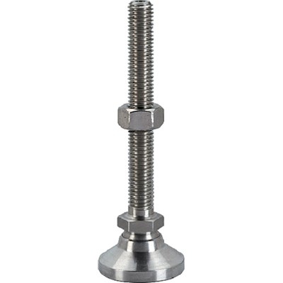 HALDER レべリングパッド パッド、オネジ付 ボール部 SUS 耐荷重16kN 呼びM10 長さ100 22590.0638 メカトロ部品 機械部品 アルミフレーム(代引不可)【送料無料】