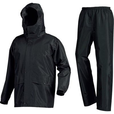 カジメイク 7541 ローリングレインスーツ ブラック 3L 7541913L 保護具 作業服 雨具(代引不可)【送料無料】