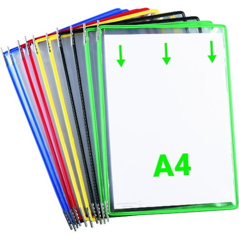 tarifold 掲示ファイルスタンド用ポケット A4X10枚入リ 色混合 114009(代引不可)【送料無料】