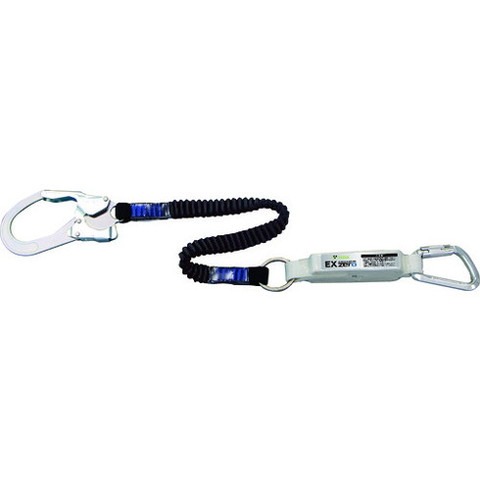 タイタン EX-zero 伸縮ストラップ式 TYPE-1 ランヤードブラック (シングル) HLZB(代引不可)【送料無料】