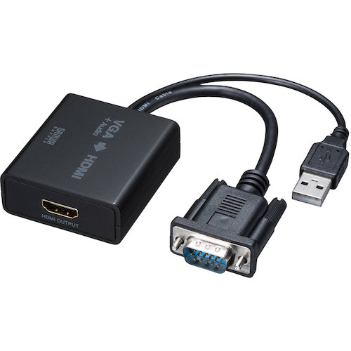 SANWA VGA信号HDMI変換コンバーター VGACVHD7 オフィス 住設用品 OA用品 ケーブル(代引不可)【送料無料】