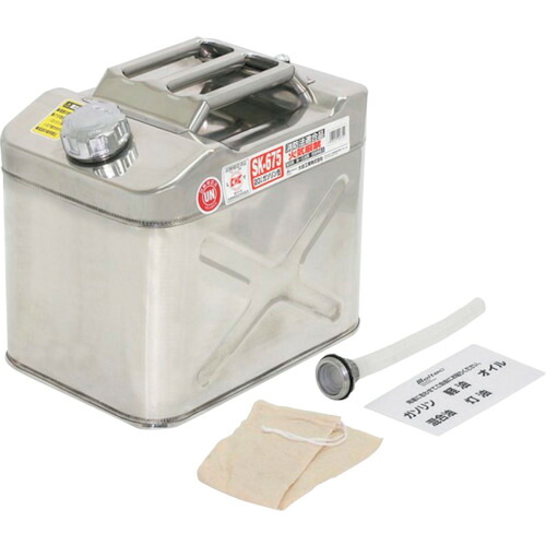 Meltec ガソリン携行缶 ステンレス製 20L SK675 環境改善用品 防災 防犯用品 避難生活用品(代引不可)【送料無料】|リコメン堂ホームライフ館