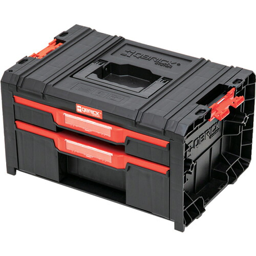 QBRICK モバイルツールボックス "QBRICK PRO" 引き出しタイプ(2段) SKRQPROD2B2CZAPG003 手作業工具 工具箱 システムボックス(代引不可)【送料無料】｜リコメン堂ホームライフ館