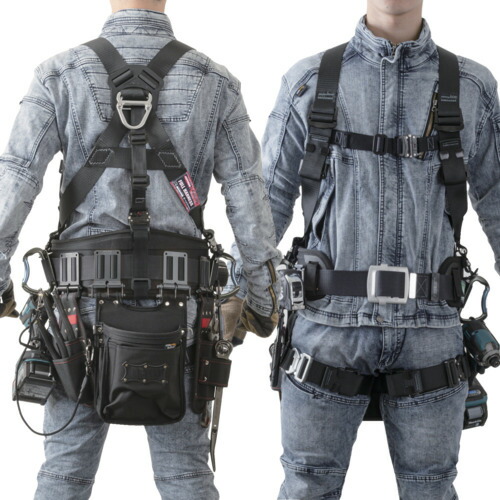 TSUYORON KITEハーネス ハーネス本体のみ 黒 Mサイズ TH521OTBLKMBX 保護具 墜落 落下防止用品 ハーネス型墜落制止用器具(代引不可)【送料無料】