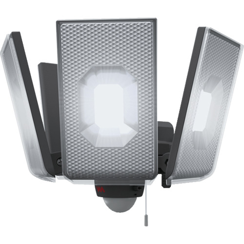 musashi 12.5W×4灯スライド型 LEDセンサーライト LEDAC4000 環境改善用品 防災 防犯用品 防犯用センサーライト(代引不可)【送料無料】