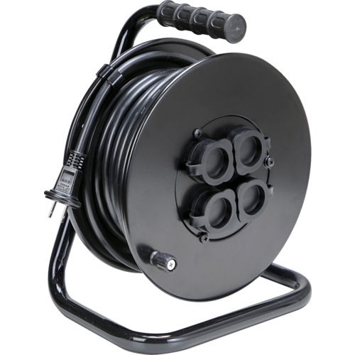 TRUSCO 電工ドラム ジェネラルリール15m 屋外用 ODL15MBK 工事 照明用品 コードリール 延長コード コードリール(代引不可)【送料無料】