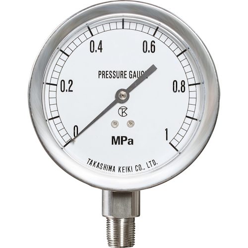 高島 ステンレス圧力計(A枠立型 φ60)圧力レンジ0.0~6MPa R1/4【1460160】 1460160 測定 計測用品 工業用計測機器 圧力計(代引不可)【送料無料】
