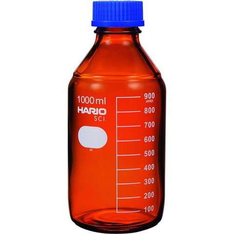 HARIO 耐熱ネジ口瓶(茶) 1,000ml NBB1LSCI(代引不可)【送料無料】