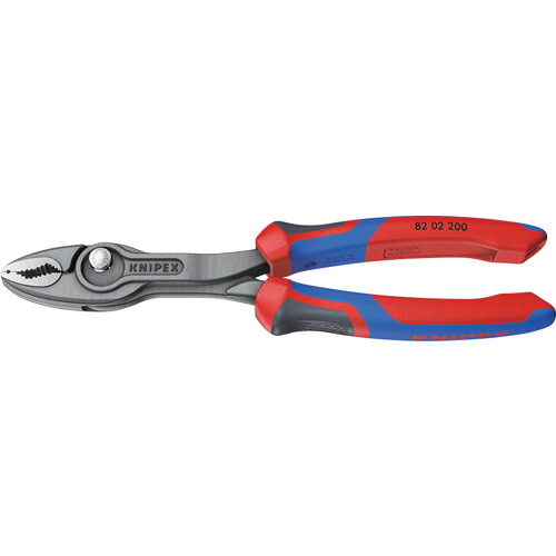 KNIPEX スリップジョイントプライヤー ツイングリップ コンフォートハンドル 200mm(SB店頭展示パッケージ仕様) 8202200SB 手作業工具 プライヤー ニッパ ピンセット プライヤー(代引不可)【送料無料】