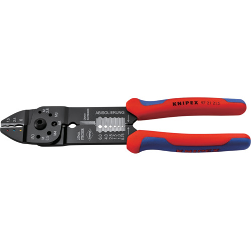 KNIPEX 【ブリスターパック仕様】圧着ペンチ 230mm 9721215SB 手作業工具 電設工具 圧着工具(代引不可)【送料無料】