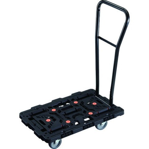 TRUSCO トラスコ 連結式樹脂製平台車 ビートル 700X450 自在5輪 脱着式ハンドル付 BT700J5HE100(代引不可)【送料無料】