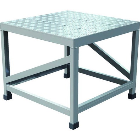 TRUSCO トラスコ アルミ製溶接一体構造型作業台 縞板タイプ 一段(完成品) W600×D600×H500 WTDBC6650(代引不可)【送料無料】|リコメン堂ホームライフ館