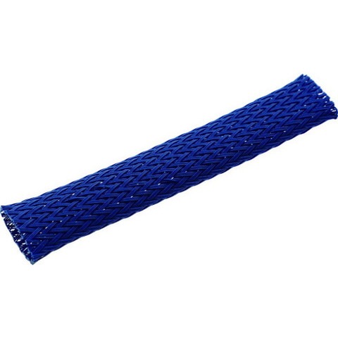 TRUSCO トラスコ カラー編組チューブ 自然折径22mm 長さ10m 1巻 青 BTC19B(代引不可)【送料無料】